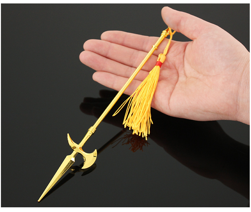 美世界周边 龙血战戟摆件创意玩具 金属模型礼物22cm 22cm龙血战戟