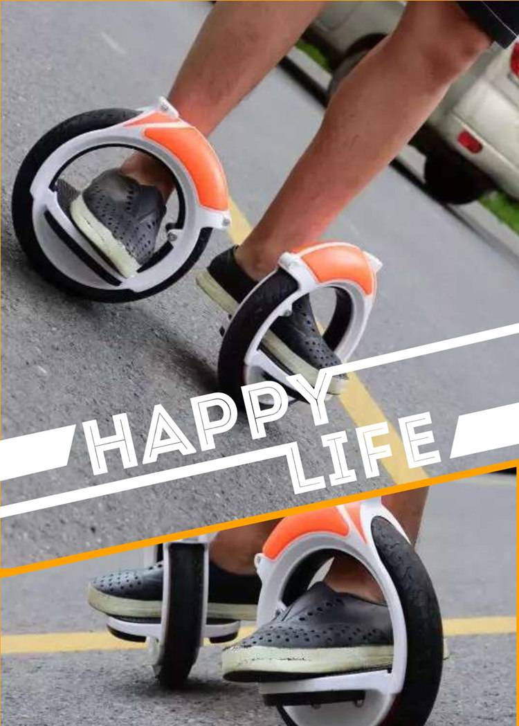 尚沃玛风火轮 免充气pu分体式轨迹轮滑 hotwheel代步滑板 x12分体