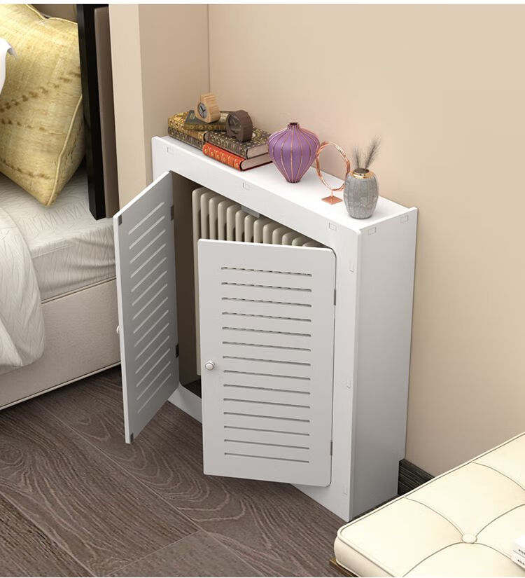 定制地暖分水器遮挡罩贴墙洞口遮挡盖板地暖分水器落地遮挡罩地热暖气