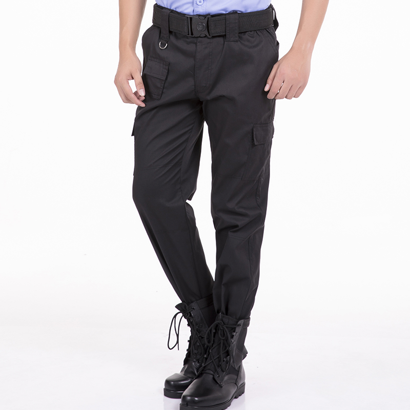 保安服裤子作训裤战术裤黑色耐磨多口袋夏季薄款春秋冬保安裤子加厚