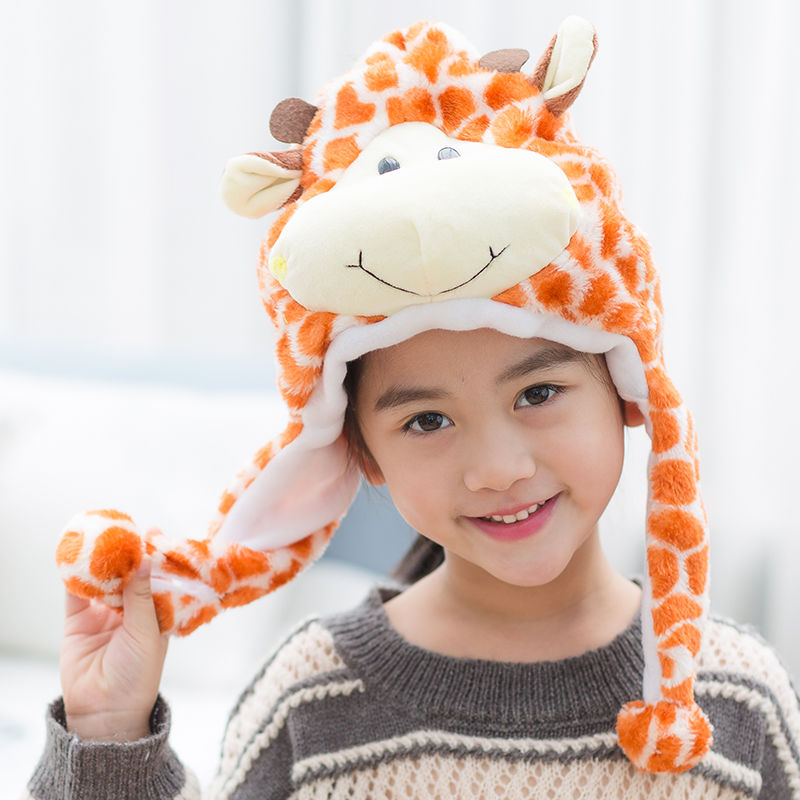 幼儿园表演装扮道具儿童小马梅花鹿卡通动物头饰小动物帽子头套梅花鹿