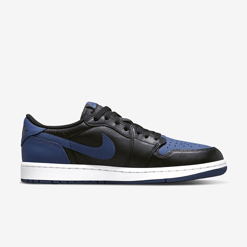耐克nike air jordan 1 low aj1低帮黑蓝 男子休闲篮球鞋百搭 cz0790