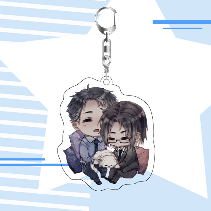 默读挂件广播剧周边亚克力钥匙扣骆闻舟费渡周边背包挂件双面高清8