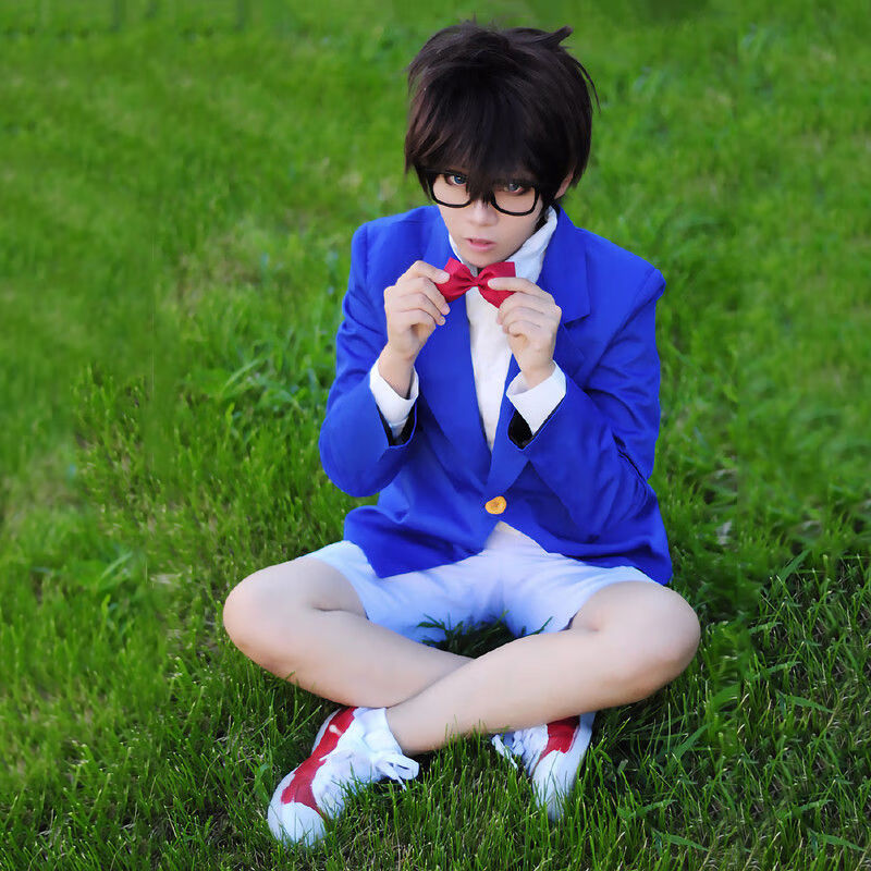 景霸【】名侦探柯南衣服基德柯南cos服cosplay服装儿童成人版全 外套