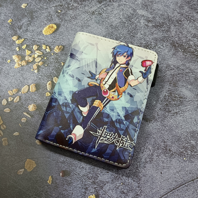 动漫游戏卡通周边卡包竖款唐三斗罗大陆男女学生零钱位短款pu皮夹