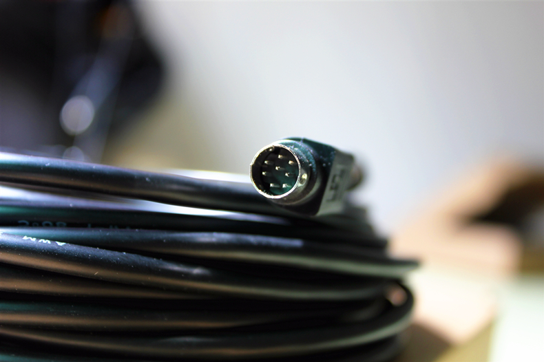 适用于科达视频会议摄像头控制线visca圆口8芯md8针转rj45连接线2m15m