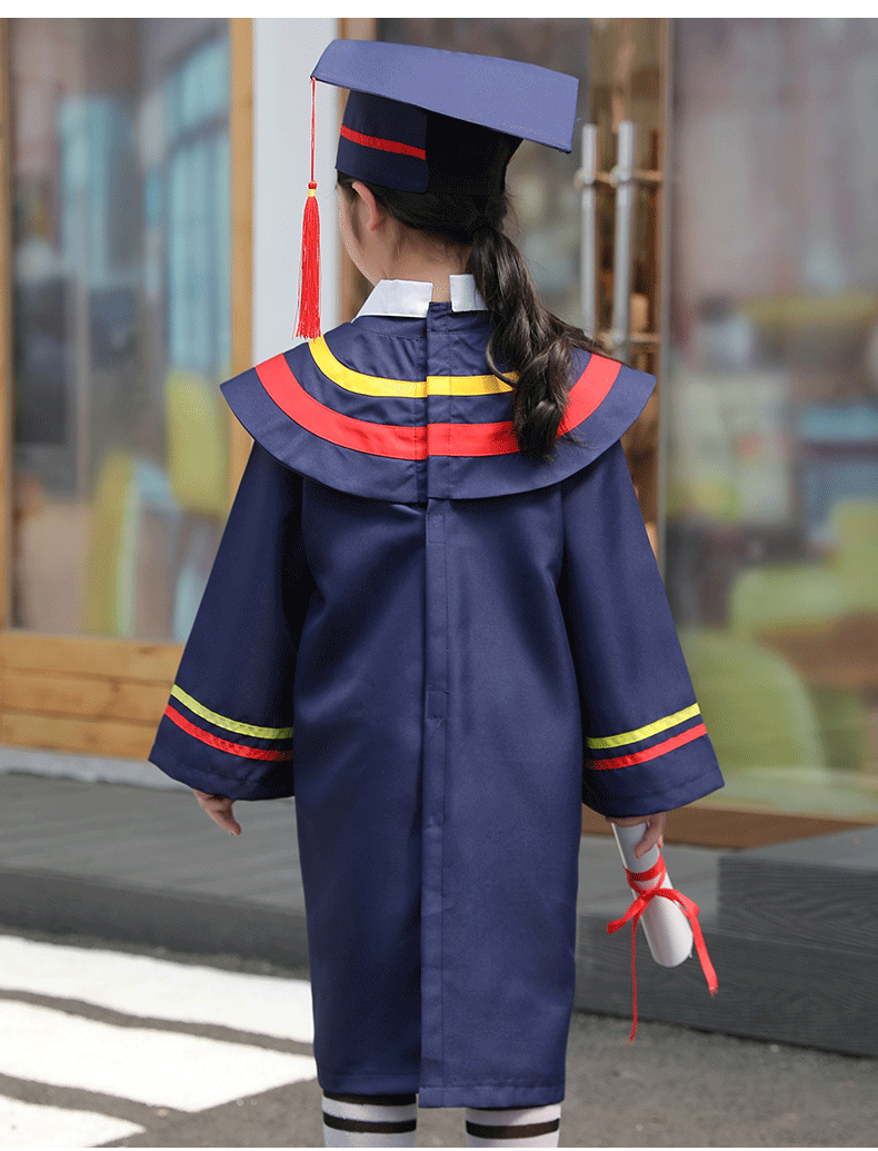 服儿童博士服幼儿园学士服毕业照服装拍照博士帽小学毕业礼服毕业袍