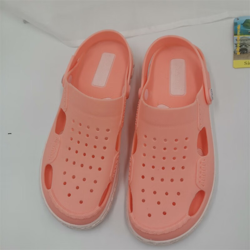 越南进口凉鞋女天然橡胶乳胶凉拖鞋罗马洞洞鞋平跟沙滩鞋潮夏品质定制