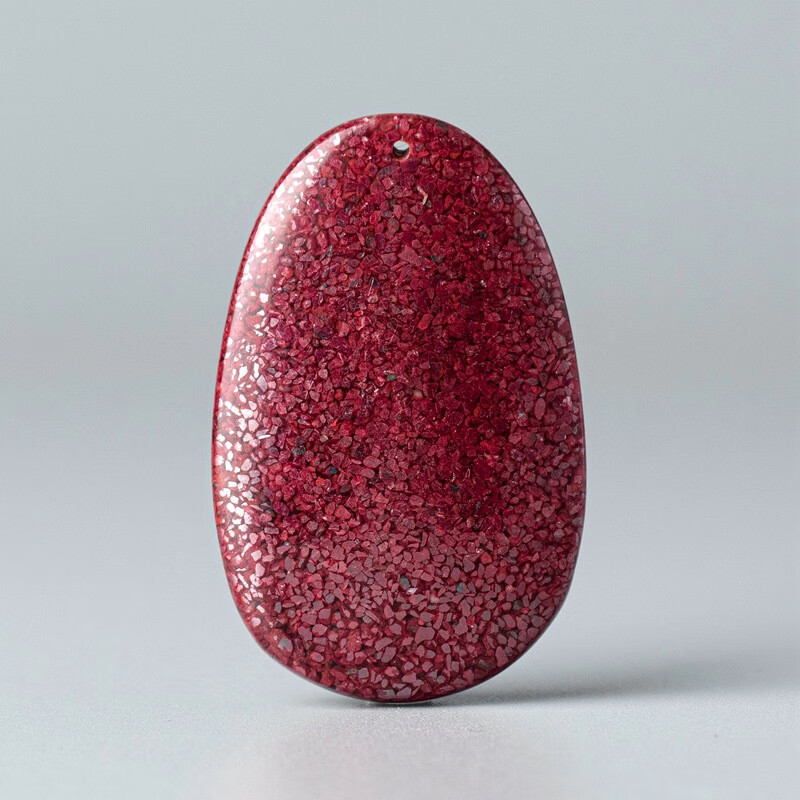 吉裕 湖南印象灵藏朱砂吊坠 产地紫金砂晶体颗粒生肖本命佛挂件挂坠