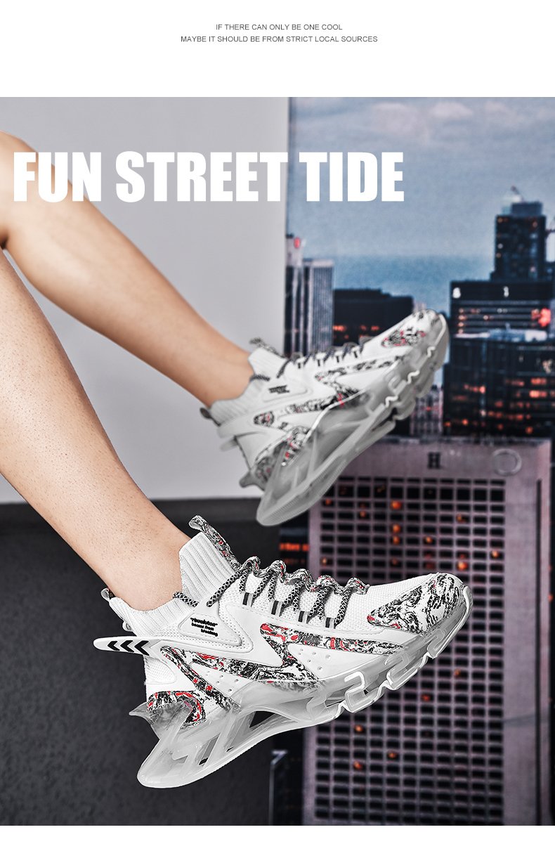 新百伦官网篮球鞋鲨鱼刀锋男鞋减震飞织男运动安踏耐克官方白月39