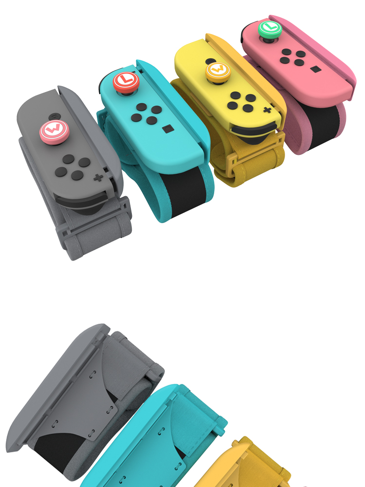 任天堂switch腕带ns舞力全开跳舞手腕手环joycon游戏体感配件 孔雀绿
