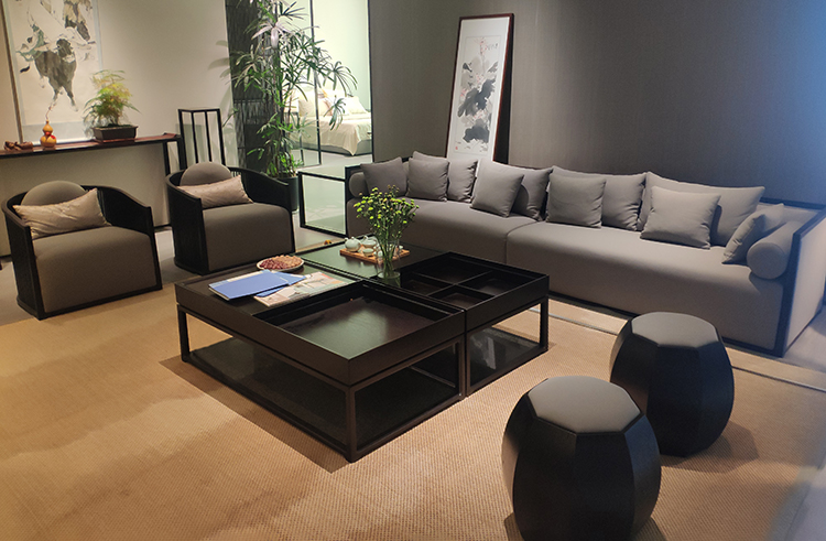 新中式沙发实木客厅大小户型别墅酒店样板房万物轻奢家具定制 七件套a