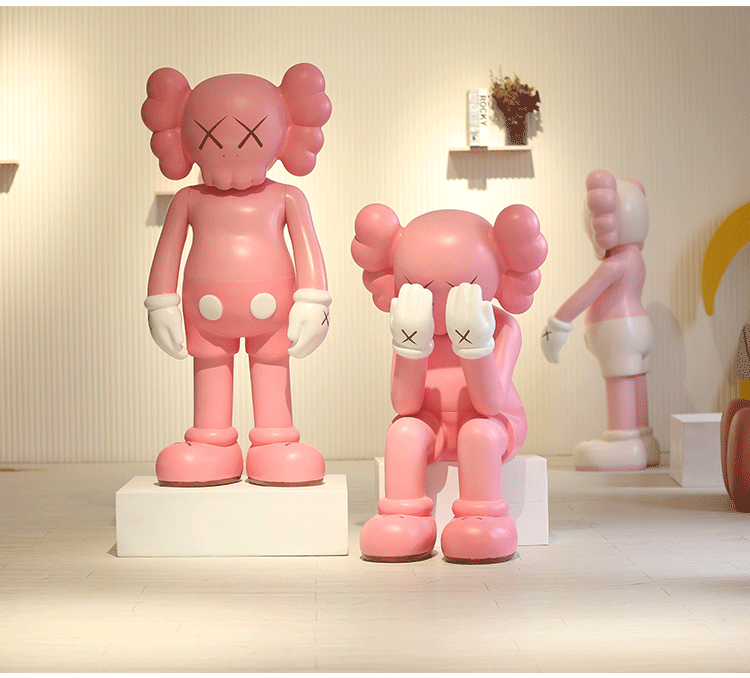 kaws大型摆件芝麻街网红潮玩客厅装饰暴力熊大号公仔雕塑卡通落地 1.