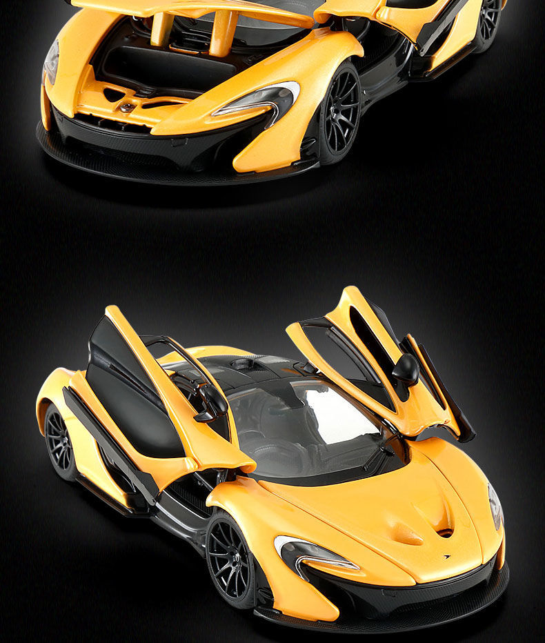 不舍天真迈凯伦车模 1/24迈凯伦p1车模跑车收藏合金仿真玩具车男孩