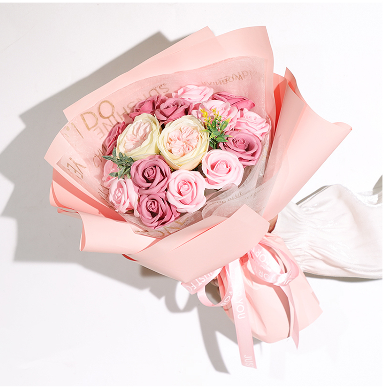 仿真花向日葵花束仿真花玫瑰花毕业高考生日礼物领证送女友手捧花