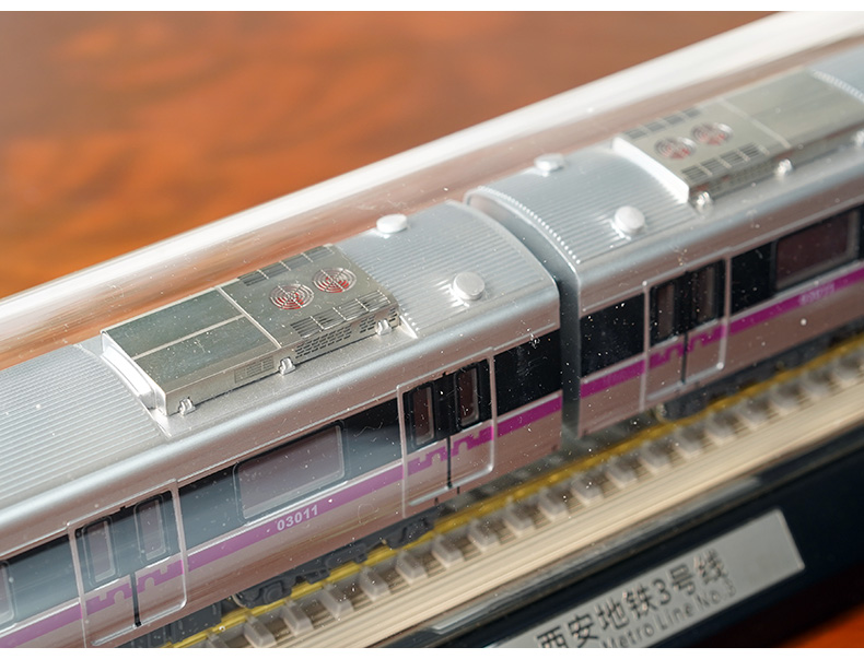 西安地铁模型168原厂模型西安地铁234号线静态轨道交通列车沙盘商务