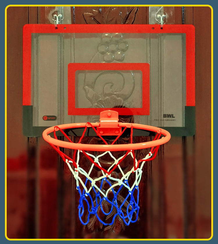 墙上篮球框篮球框篮筐室外小篮板可折叠篮球架投篮挂墙式粘贴篮球框