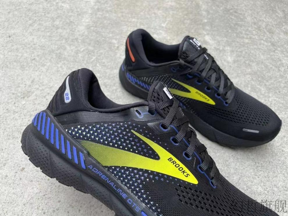布鲁克斯慢跑鞋4e特宽楦头brooks布鲁克斯gts22男子稳定支撑跑鞋运动