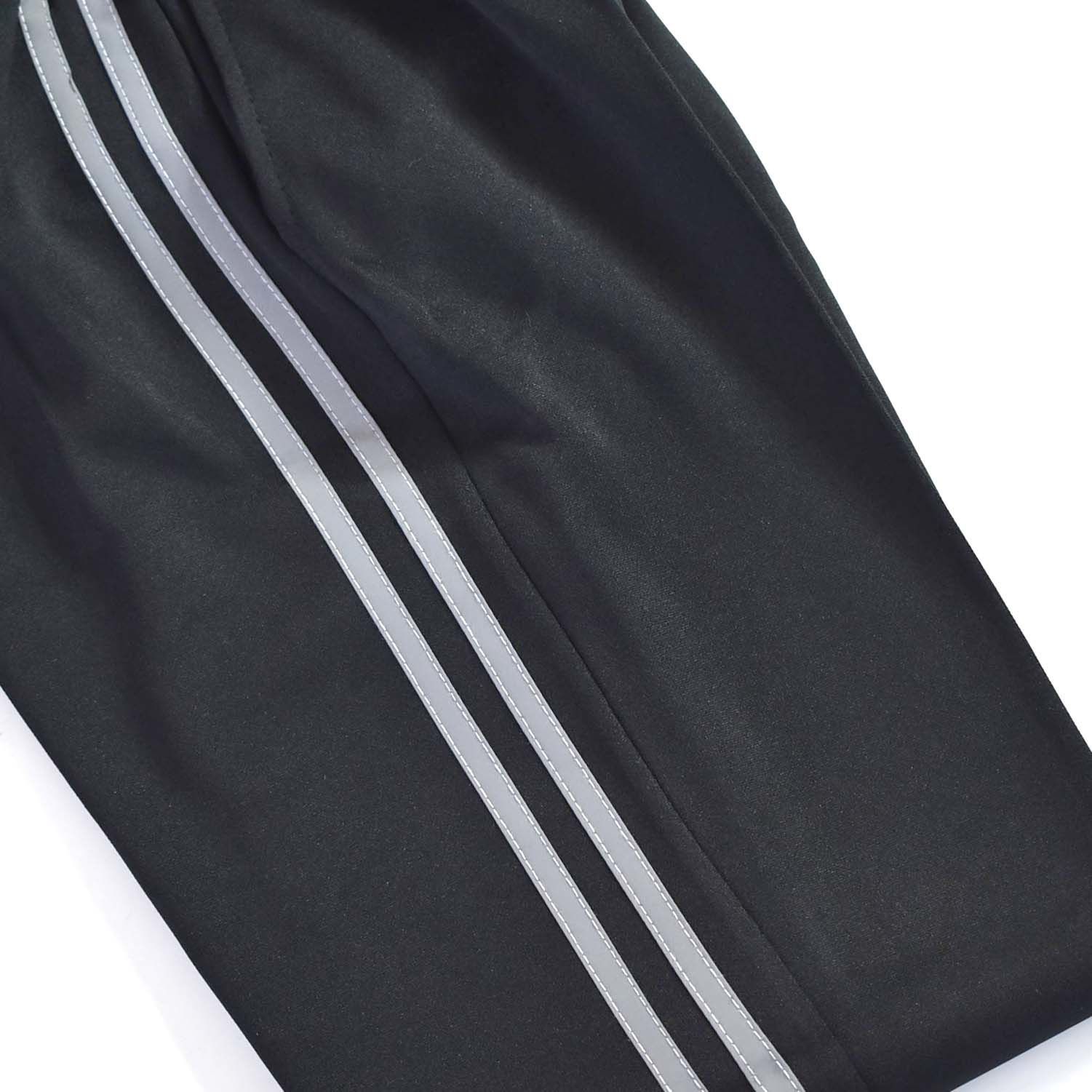 深圳中学同款夏季校服夏装初中生高中生校服春反光条裤子灰色条两道杠