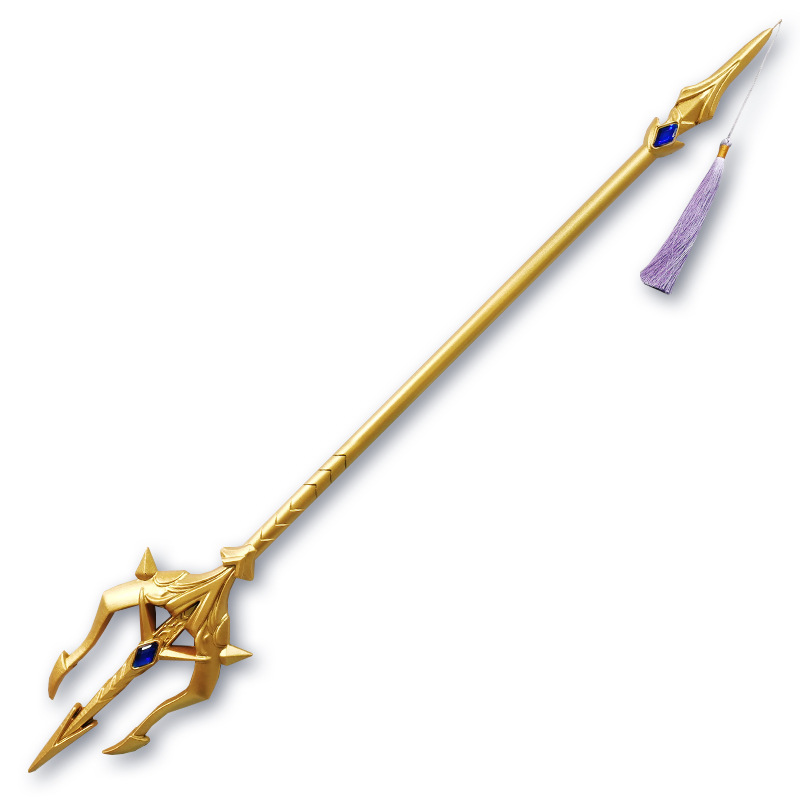 动漫pu唐三海神叉动画版三叉戟模型唐门暗器工艺品挂件