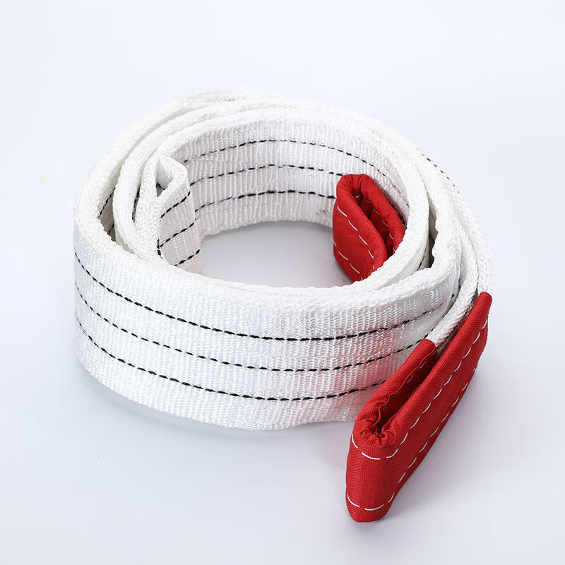 现货现发扁平吊装带1吨10吨双扣工业起重吊带叉车拖车绳行车吊带织语