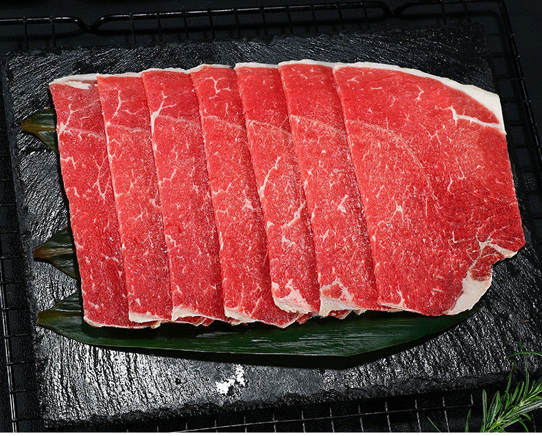 m78原切牛肉片新鲜雪花肥牛卷片盒装涮火锅烤肉食材批发康胜谊m78每样