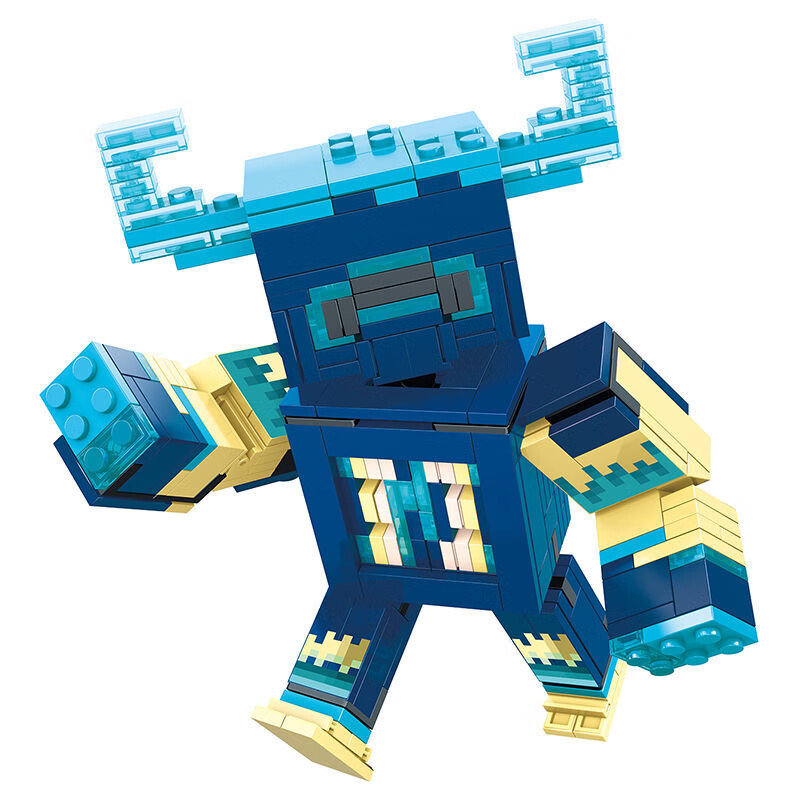 rohde 我的世界循声守卫第三方拼装积木男孩玩具拼图人仔生日礼物