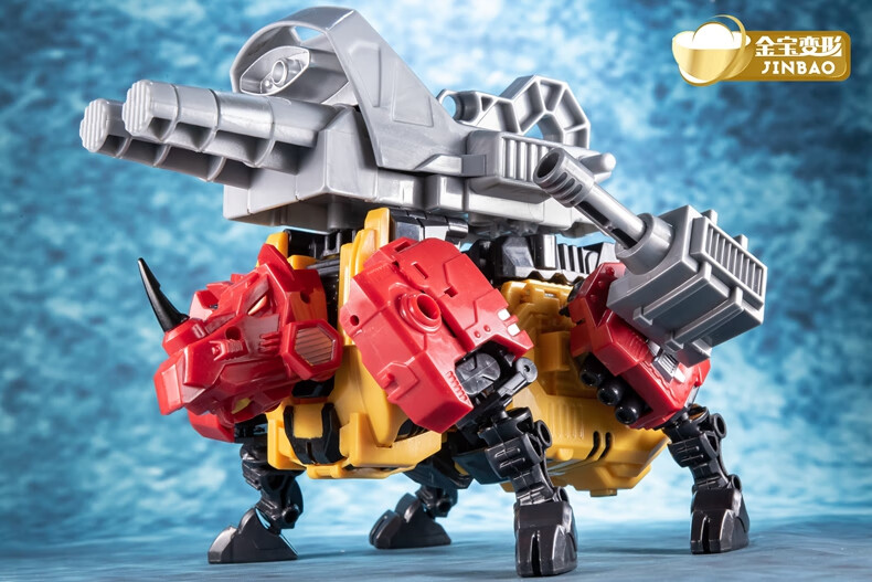 金宝放大版原色冲云霄mmc组合变形玩具五合体机器人模型 金宝-混天豹