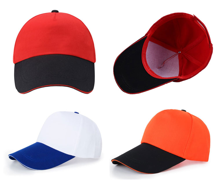 服务员帽子(一件起订)广告帽loo印字厨师奶茶店工作鸭舌帽活动志愿者