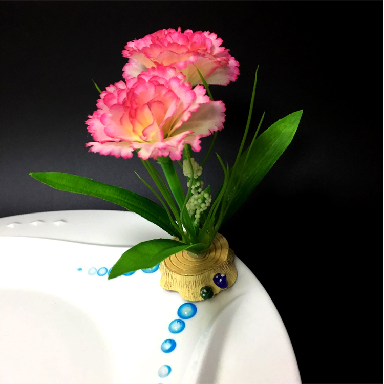 盘饰摆盘装饰花草仿真刺身拼盘菜品创意意境小摆件酒店花餐厅冷菜