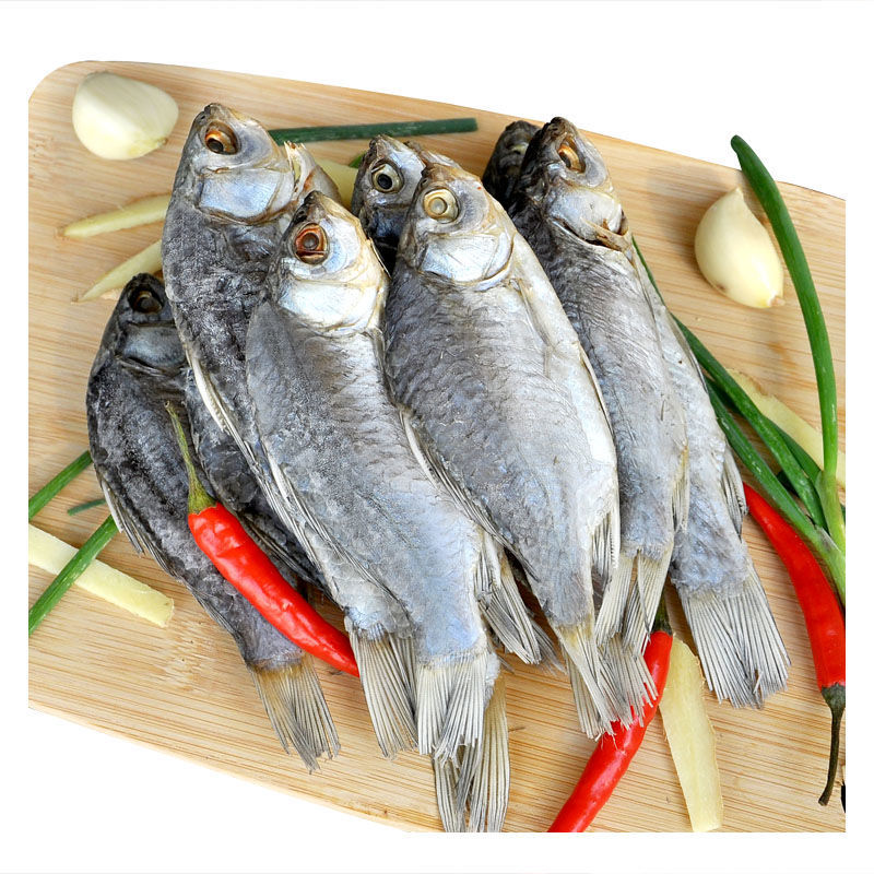 鲫鱼干渔家特产咸鱼干货淡水河鱼干500克新鲜晒干去除内脏咸鲫鱼干1斤