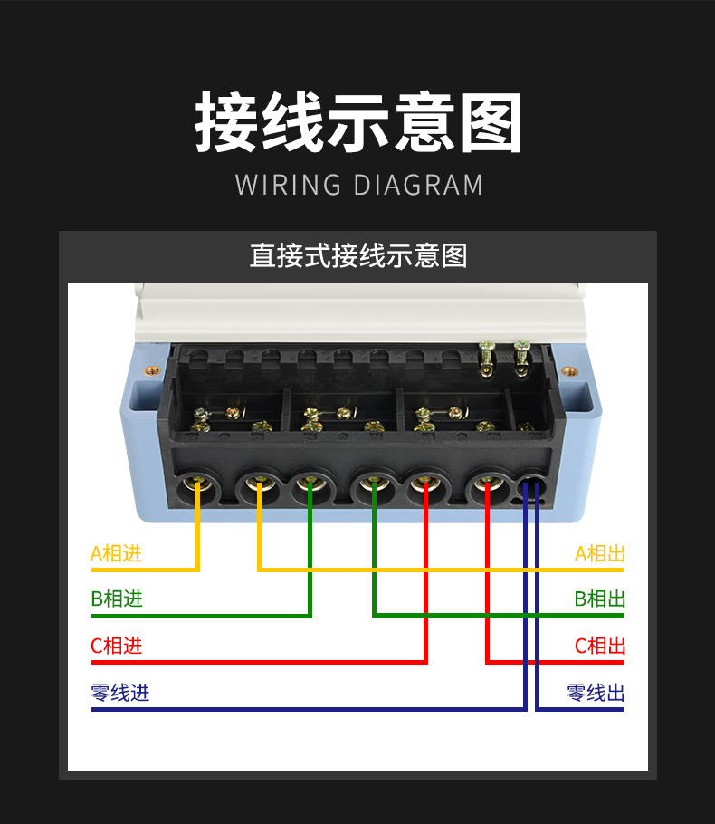 上海华立三相四线预付费插卡式电表380v智能ic卡100a大功率电度表白壳
