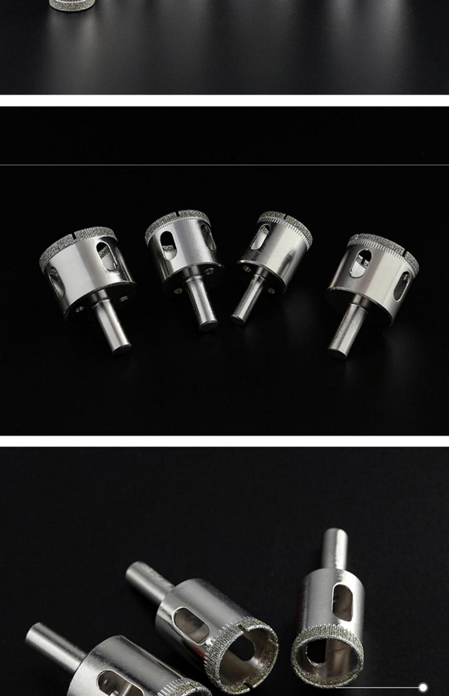 取孔钻头玻璃砖头开孔器开孔器扩孔厚玻璃玻璃打眼开孔瓷砖切割 22mmi