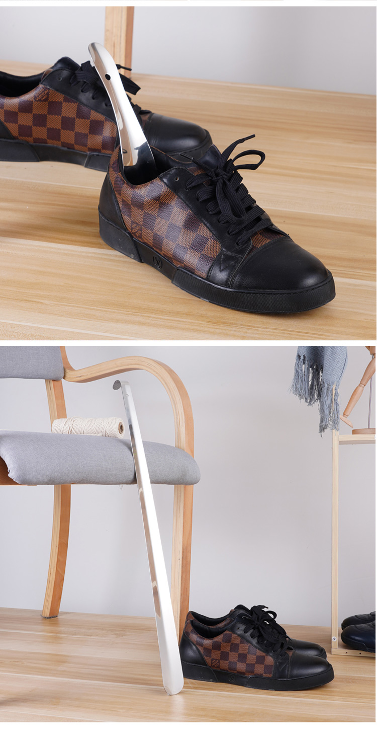 鞋拔子短柄不锈钢鞋拔长柄加长家用老人孕妇穿鞋辅助器短柄鞋拔提