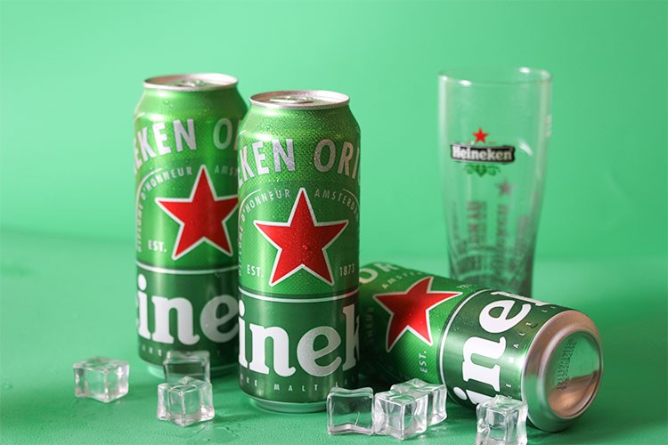 heineken/喜力啤酒黄啤酒听装瓶装喜力小麦啤酒 匈牙利进口喜力500ml*