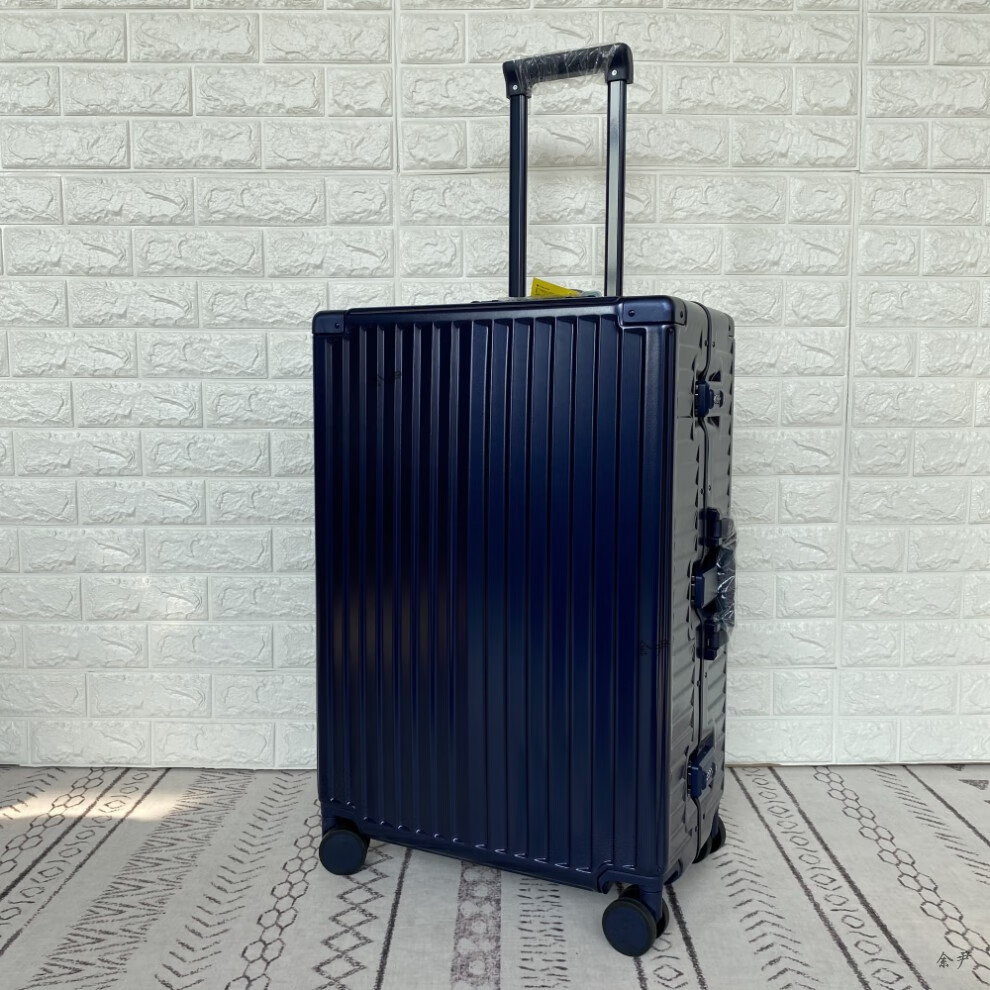 pc铝框拉杆箱marrlve行李箱20吋登机箱24吋旅行箱水桶箱 冰川白色 20