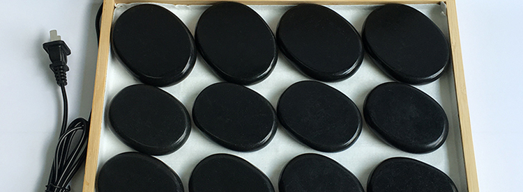 火山能量石spa热石按摩石头加热箱美容院背部热敷推拿理疗加热石 大号