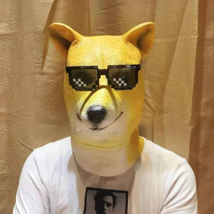 抖音绿头鱼头套面具可爱搞笑搞怪沙雕鱼头怪怪绿鱼人