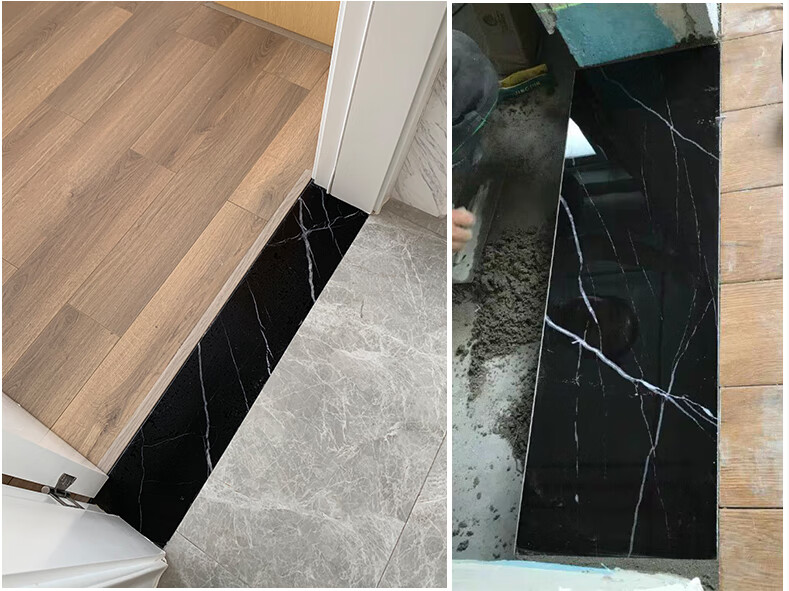 门槛石天然大理石淋浴房地板石人造石台面吧台飘窗台石过门石定做