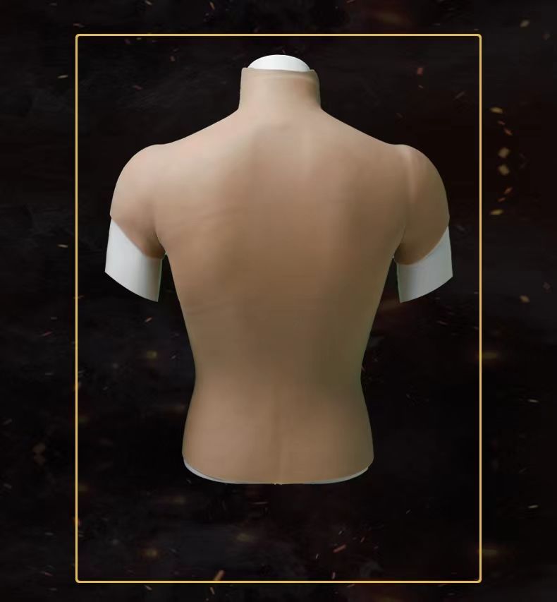 肌肉衣硅胶 硅胶胸肌服秒变腹肌cosplay猛假腹肌抖音肌肉衣男女通用