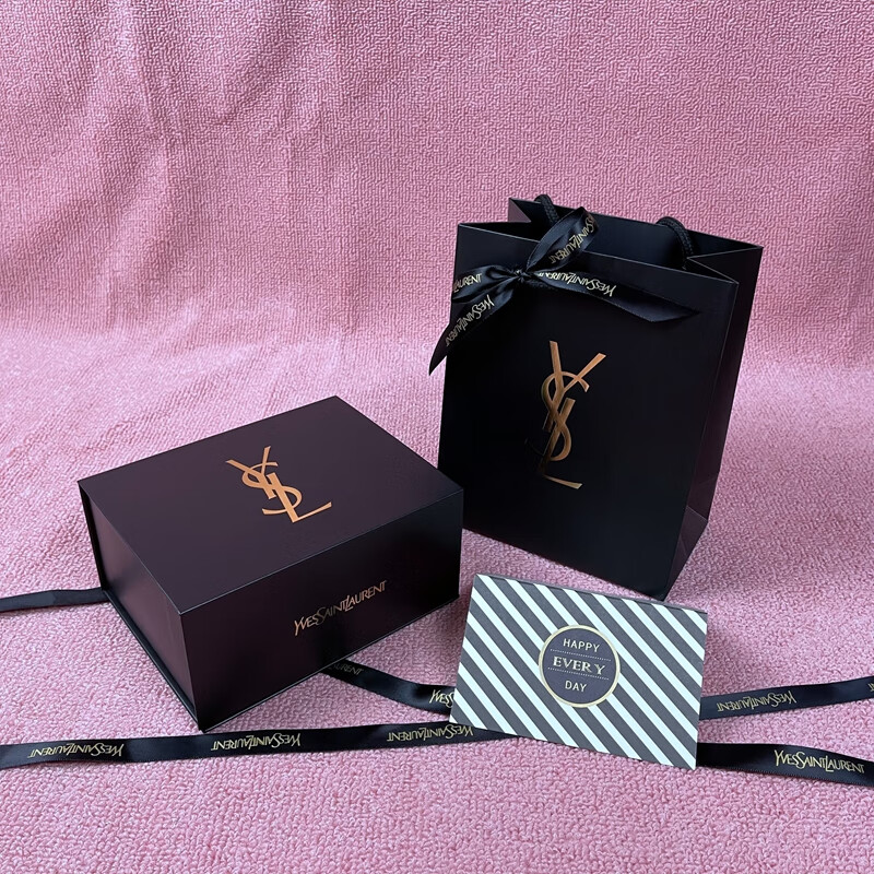 祖界家居 ysl礼盒空盒专柜/口红气垫盒子包装盒香水袋子纸袋手袋 口红