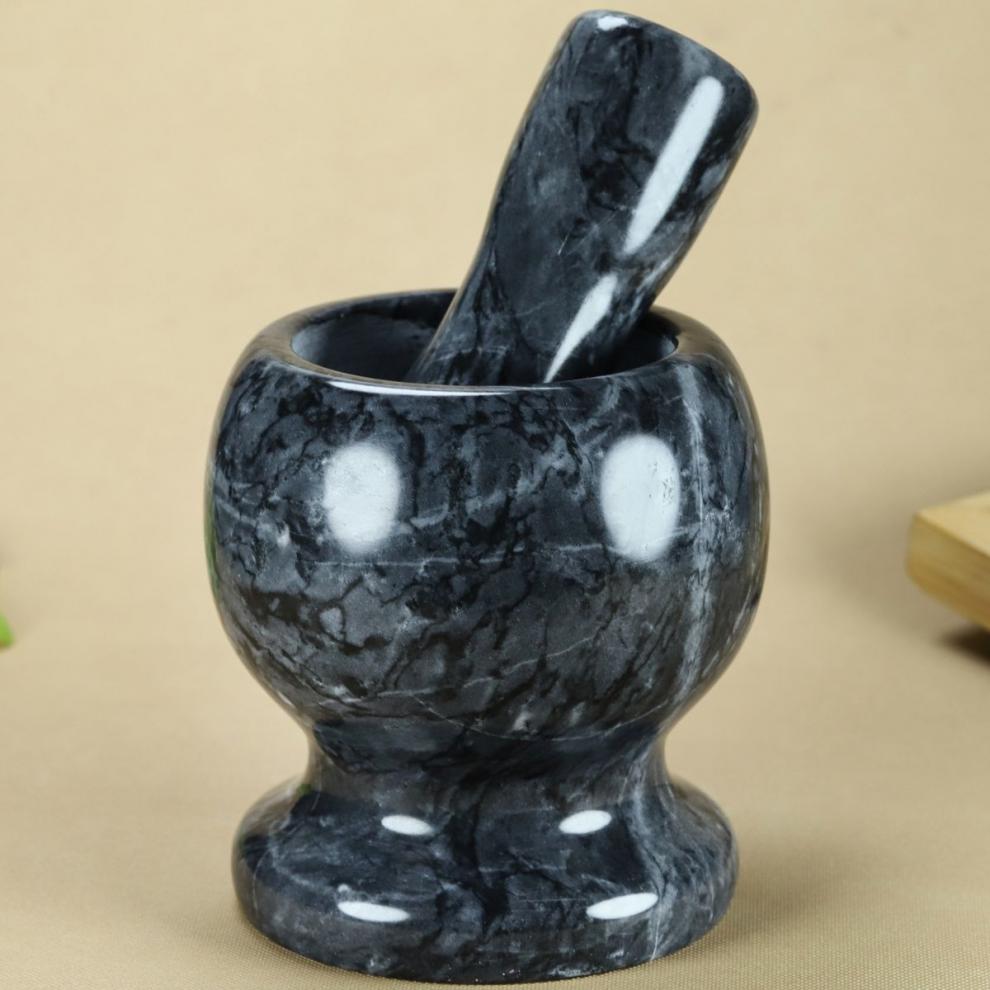 器捣蒜臼天然青石蒜臼子石臼压蒜器家用打蒜器蒜泥神器辅食中药捣药罐