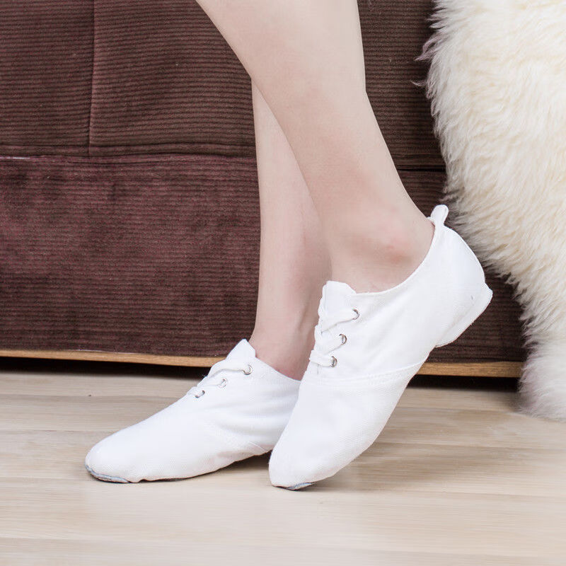 低帮爵士靴现代舞蹈鞋软底鞋儿童形体练功鞋男女芭蕾舞鞋瑜伽 低帮