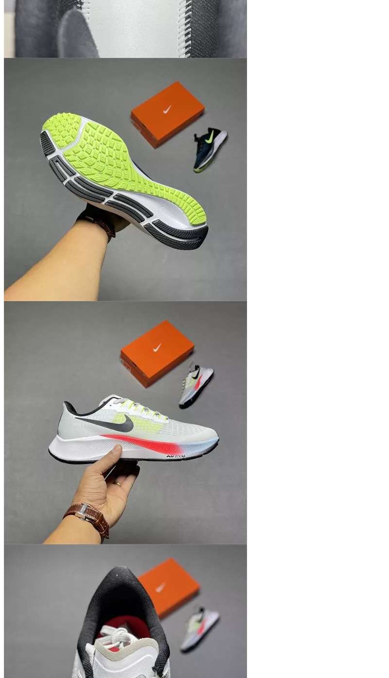 飞马37多系配色前置zoom臻纤维丝气垫休闲情侣跑鞋bq9646001黑绿色40