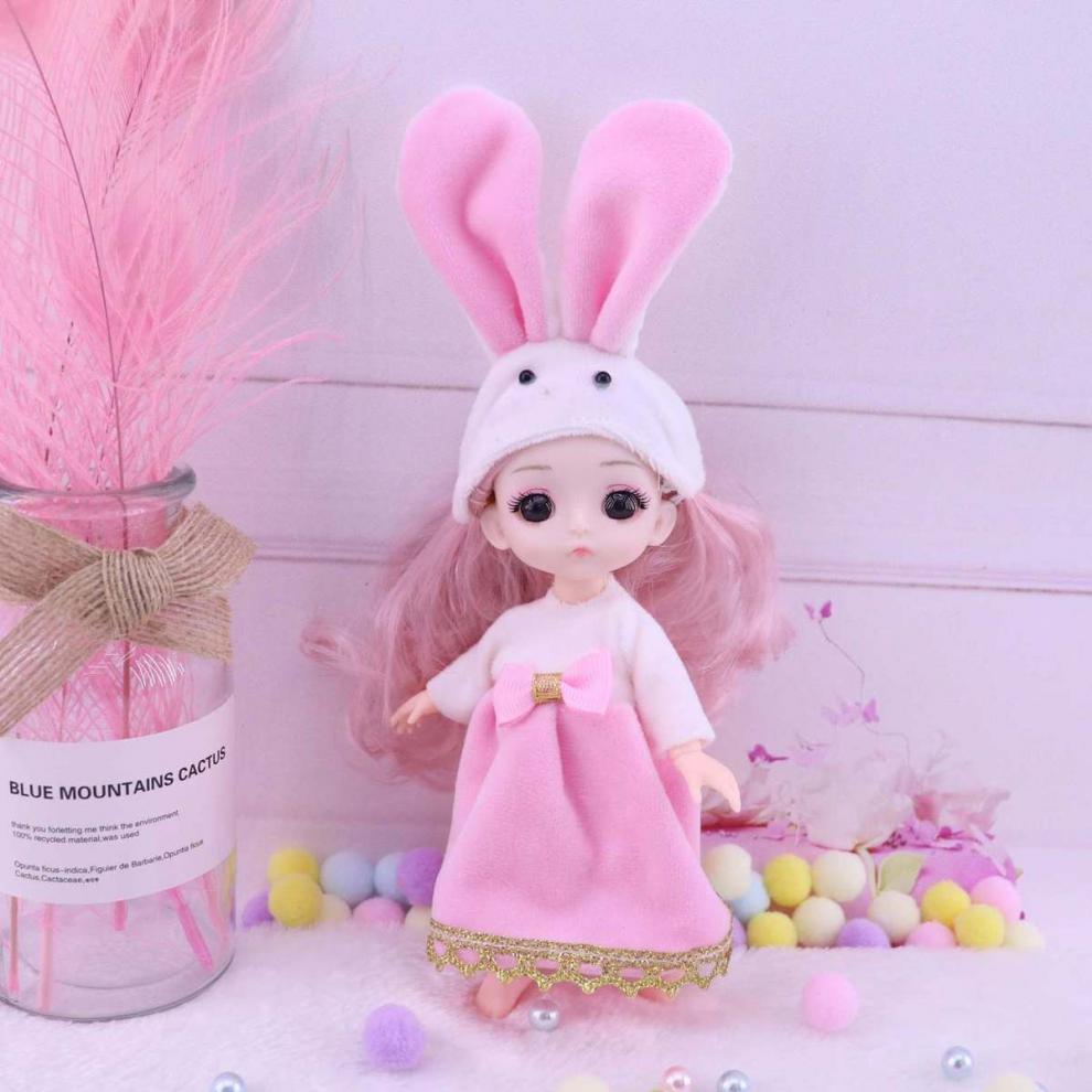 领凡17厘米芭比小娃娃公主套装女孩子过家家儿童玩具换装衣服生日礼物