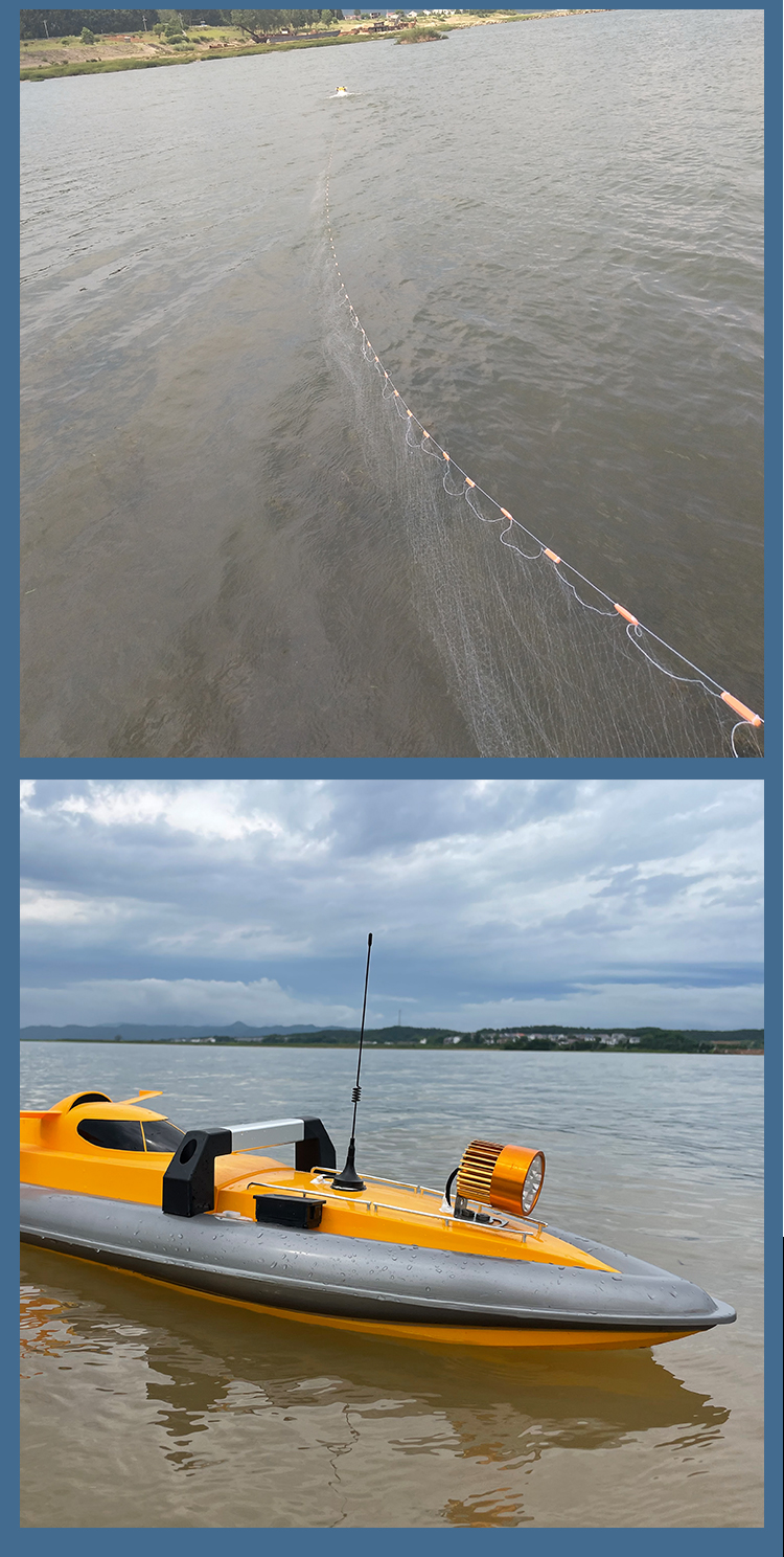 modx新升级电动遥控拉网拖网船高速送钩带脱钩神器500米遥控网鱼神器