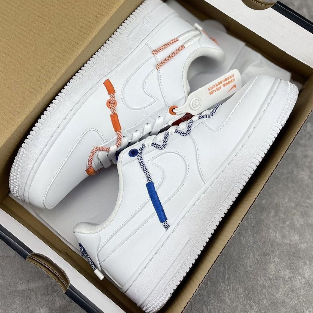 force 1 xl鸳鸯 空军一号低帮 运动板鞋dh440 白蓝橙 42【图片 价格