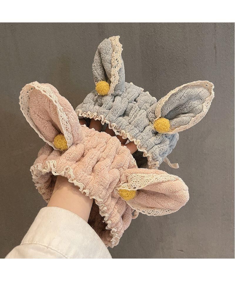 网红款ins立体兔耳朵束发带女网红洗脸发箍韩国少女化妆头箍头饰发捆