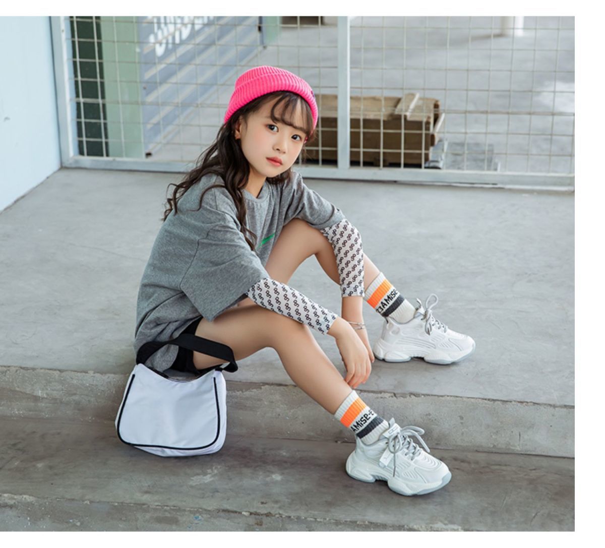 小学生小白鞋系鞋带女生波鞋运动鞋女童鞋子夏季2022年新款中大童运动