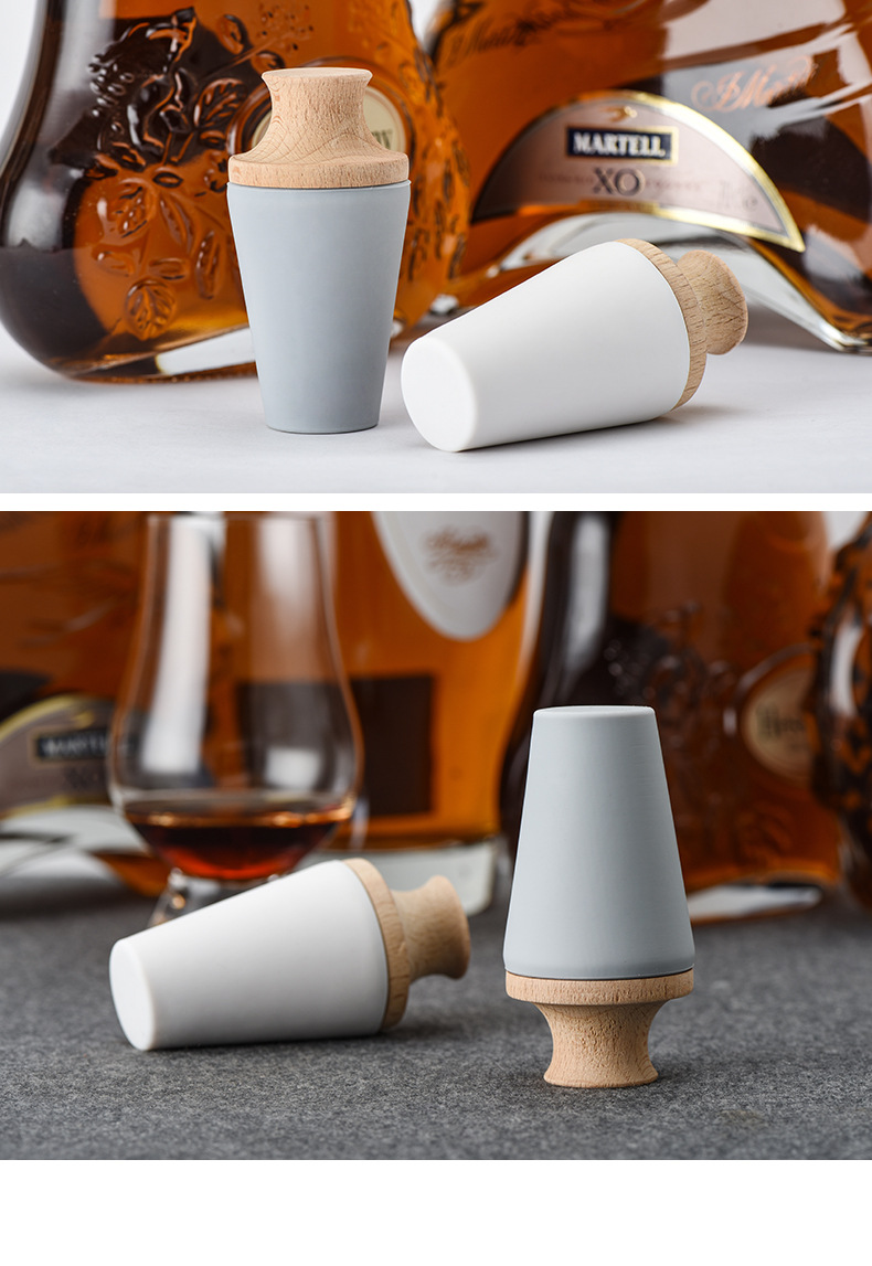 红酒塞酒塞洋酒瓶塞硅胶防尘密封塞红酒洋酒蓝带大口径自酿酒塞 小号